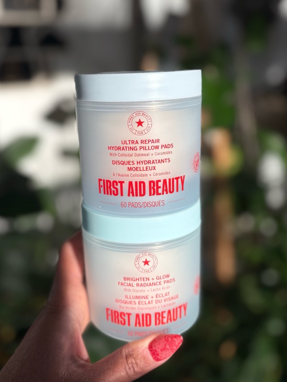 First Aid Beauty AM/PM Exclusive Pads Bundle for exfoliation and hydration